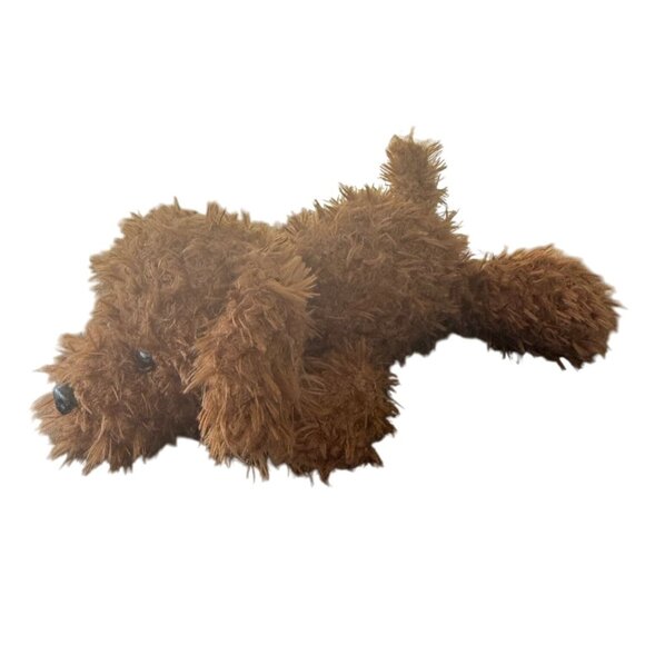 Spark Create Imagine Fuzzy Laying Puppy Dog Brown Wal-Mart 12 inches - Picture 2 of 8
